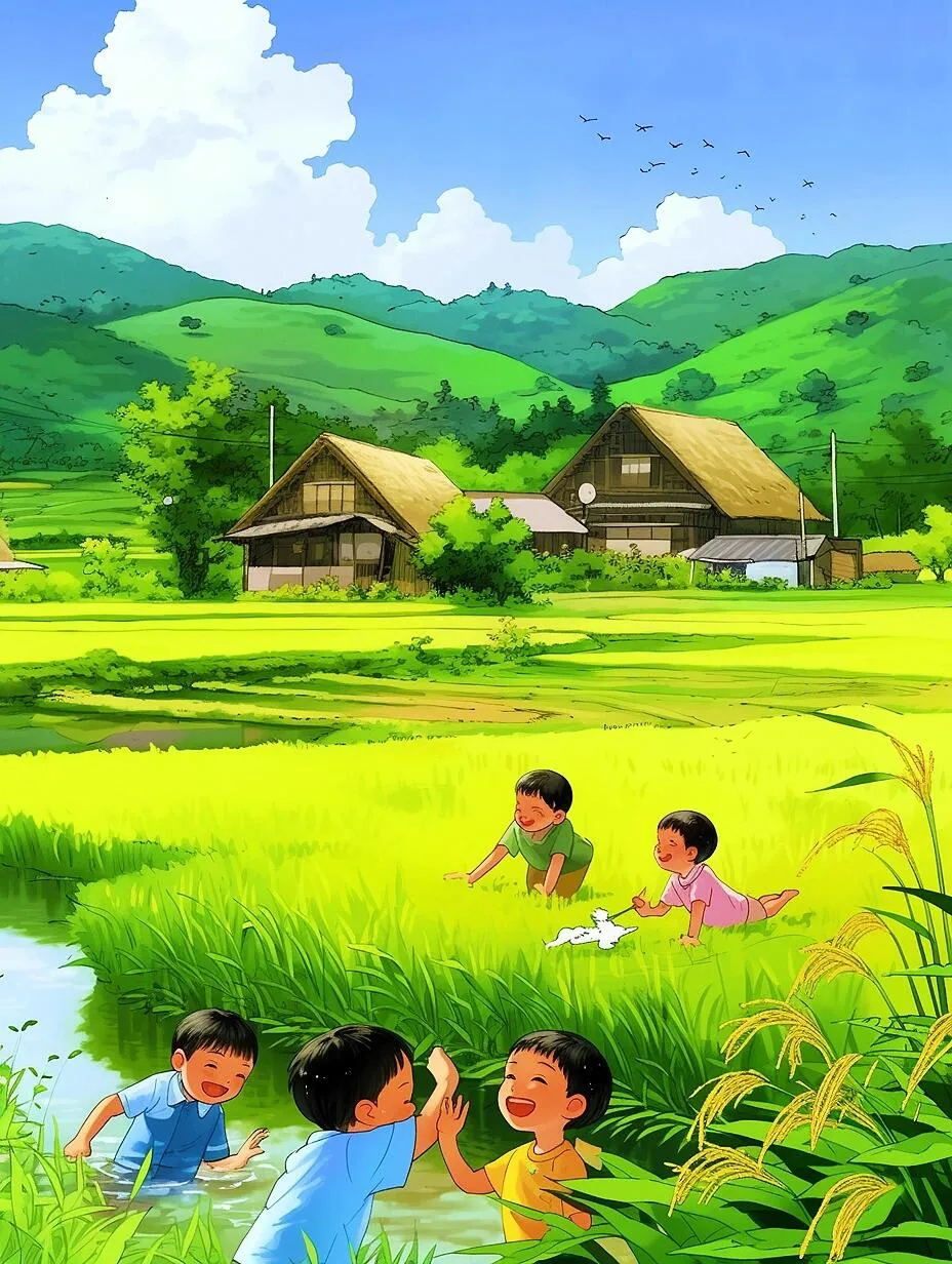 儿时记忆-田间玩耍
