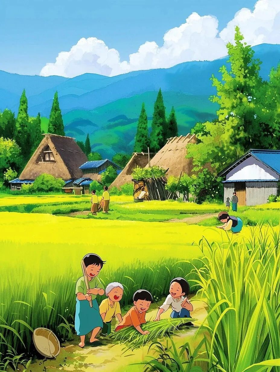 儿时记忆-田间玩耍