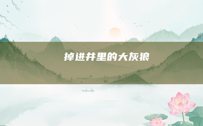 掉进井里的大灰狼
