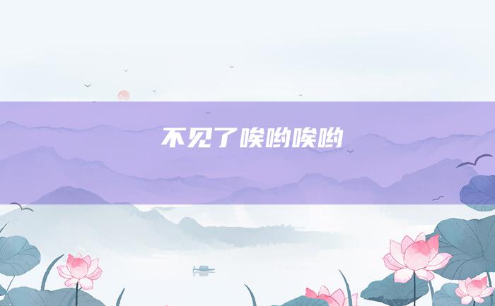 不见了 唉哟唉哟
