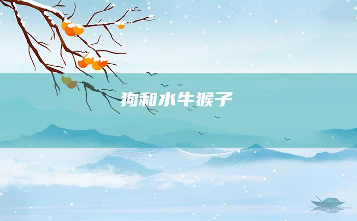 狗和水牛猴子