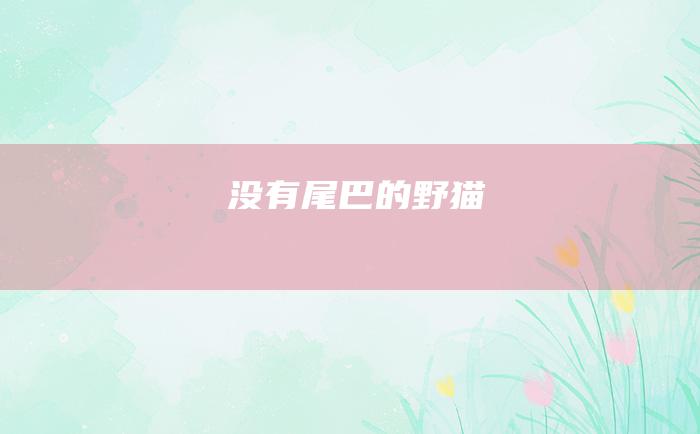 没有尾巴的野猫