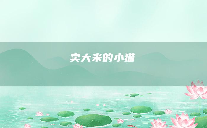卖大米的小猫