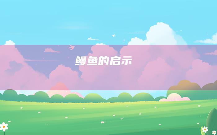 鳗鱼的启示