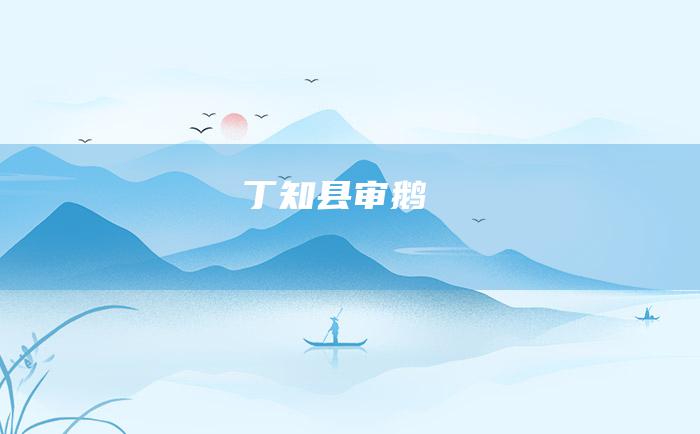 丁知县审鹅