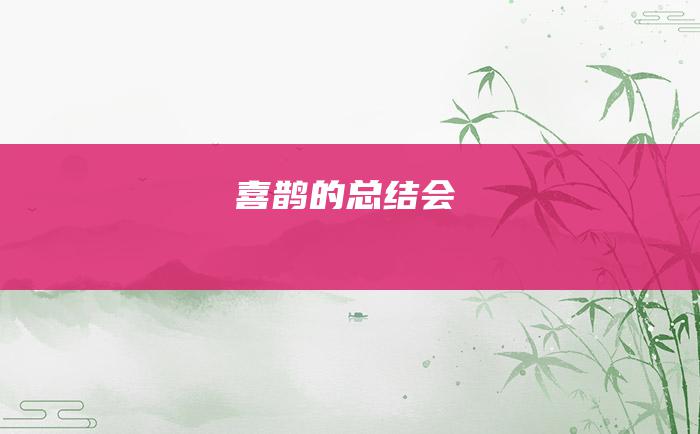 喜鹊的总结会