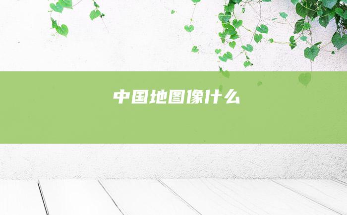 中国地图像什么