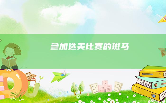 参加选美比赛的斑马