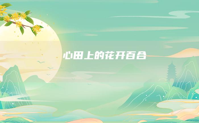 心田上的花开百合