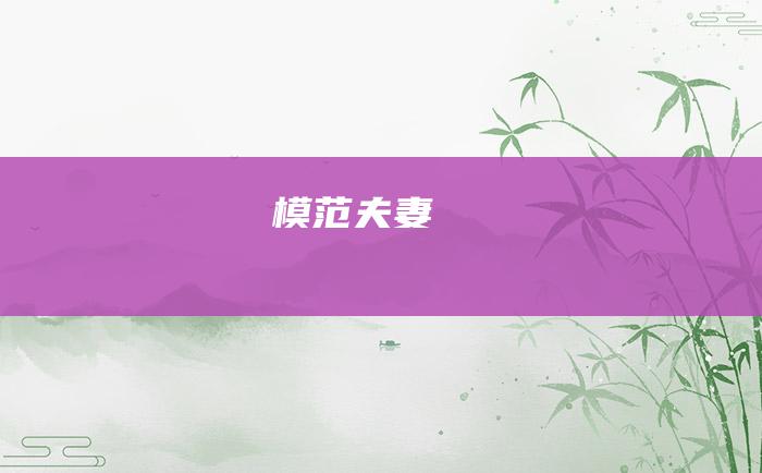 模范夫妻