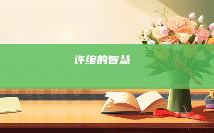 许绾的智慧