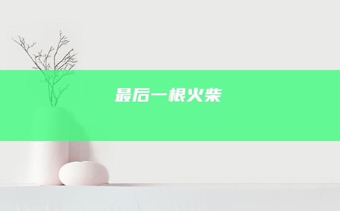 最后一根火柴