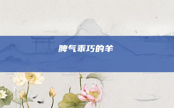 脾气乖巧的羊