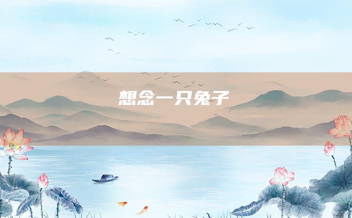 想念一只兔子