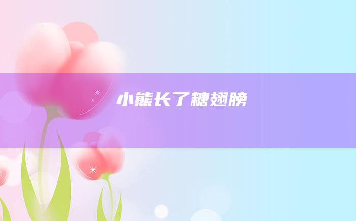 小熊长了糖翅膀