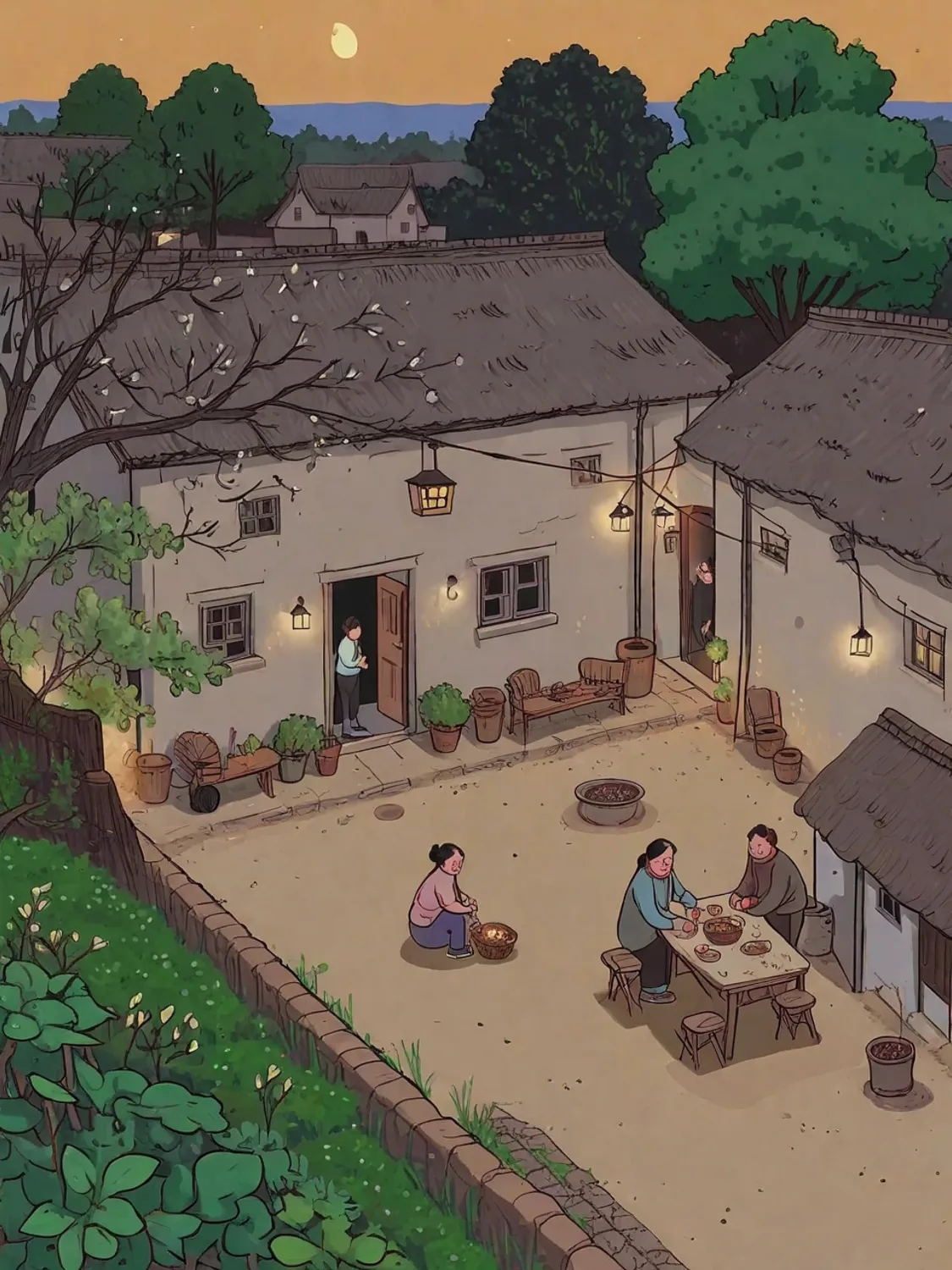 儿时记忆-热闹的农村小院