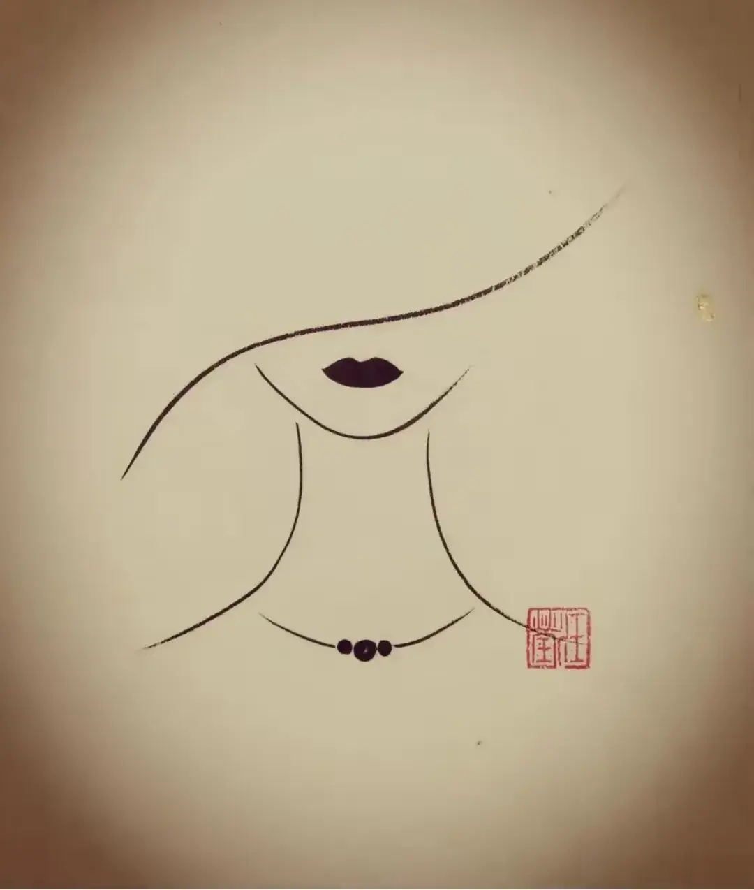 用最少的线，画出最美的女人-小河時雅