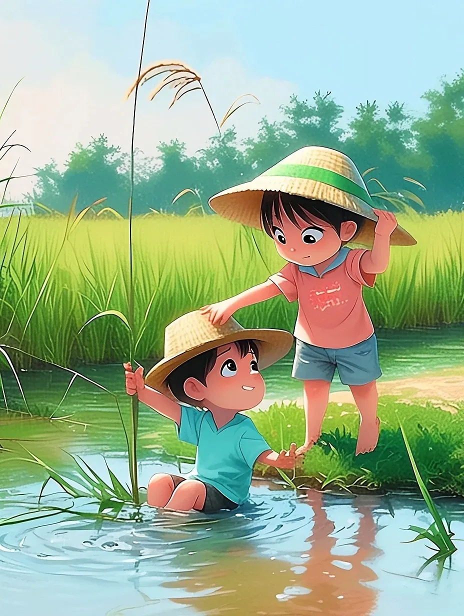 儿时记忆-小时候玩水的场景
