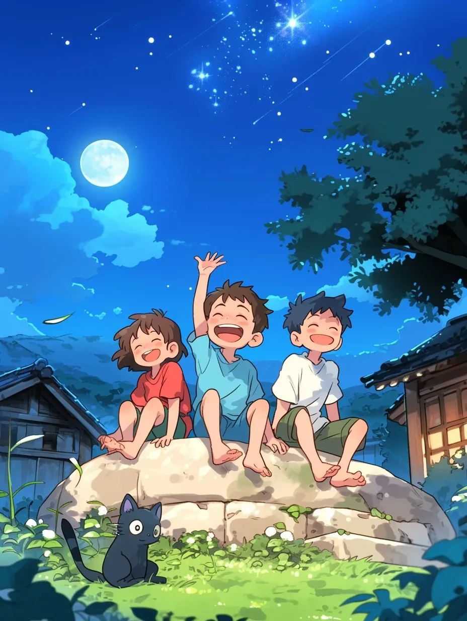 儿时记忆-小时候看星星的场景