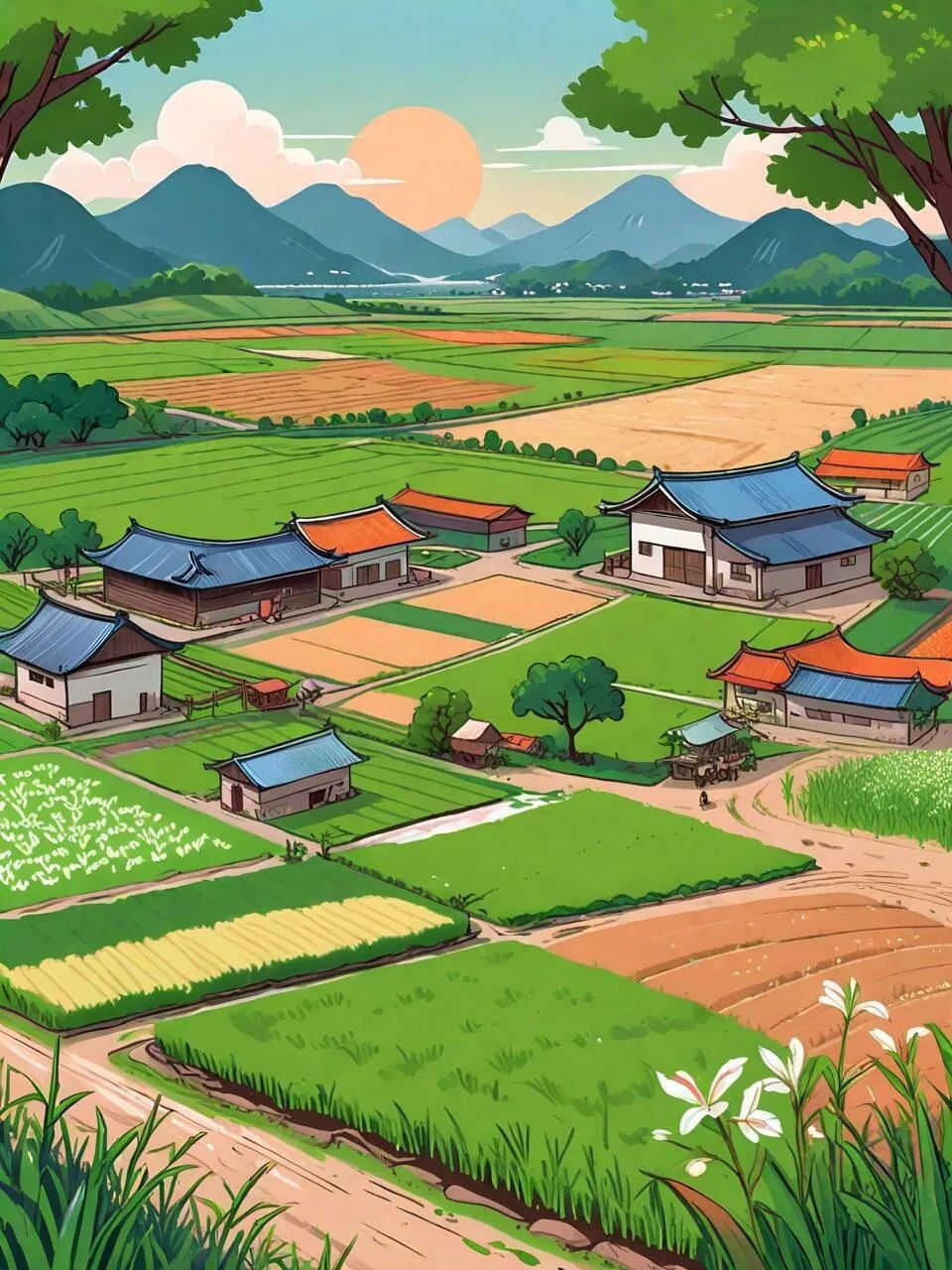 儿时插画-记忆力的农田