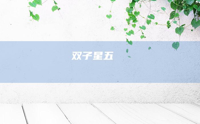 双子星 五