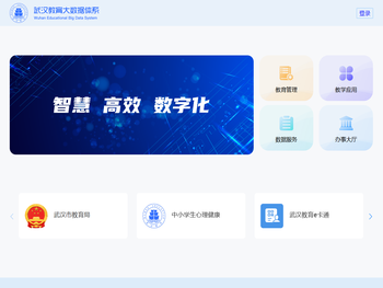 武汉教育大数据体系