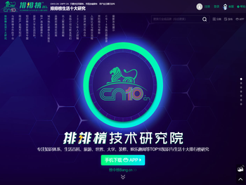 CN10排排榜技术「研究院」，专注知识榜核心技术算法近20年