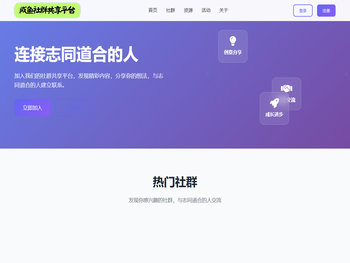 咸鱼社群共享平台