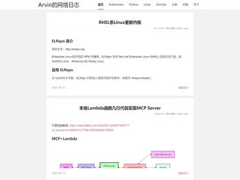 Arvin的网络日志