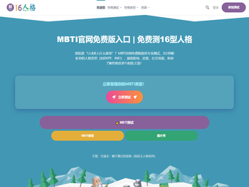 MBTI人格测试2025最新版