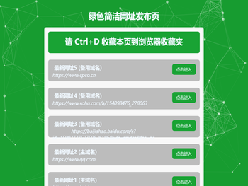 (自适应手机端)网址发布页面网站模板