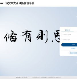 恒安策安全风险管理平台