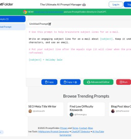 PromptFolder: