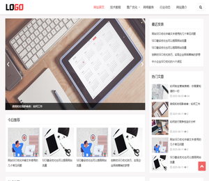 (自适应手机端)seo优化博客网站模板