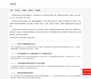 上海发电机出租