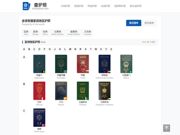 全球各国护照签证查询