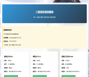 肆意云名租赁服务