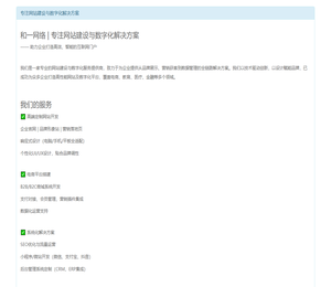 专注网站建设与数字化解决方案