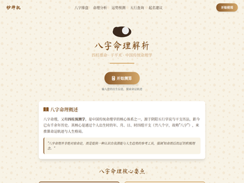 八字命理解析