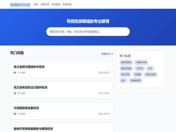 检测知识问答平台