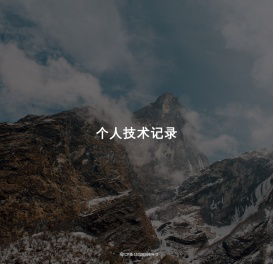 个人技术记录