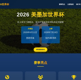 2026美墨加世界杯：赛事信息