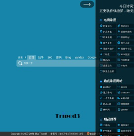 搜索+导航+干净+简洁+有效