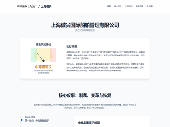 交互式尽职调查报告