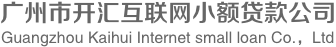 广州市开汇互联网小额贷款公司